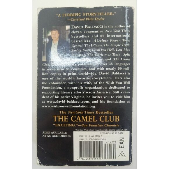 The Camel Club by David Baldacci – VG+ Political Thriller Bestseller Book - Picture 2 of 3